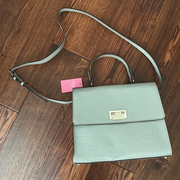 Kate Spade Croc-embossed Doris Satchel - Picture 5 of 9